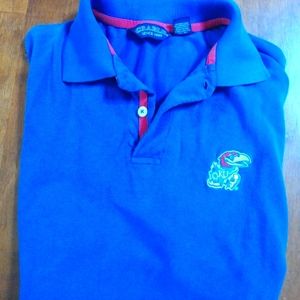 Kansas Jayhawk Embroidered Polo (41 Bird)